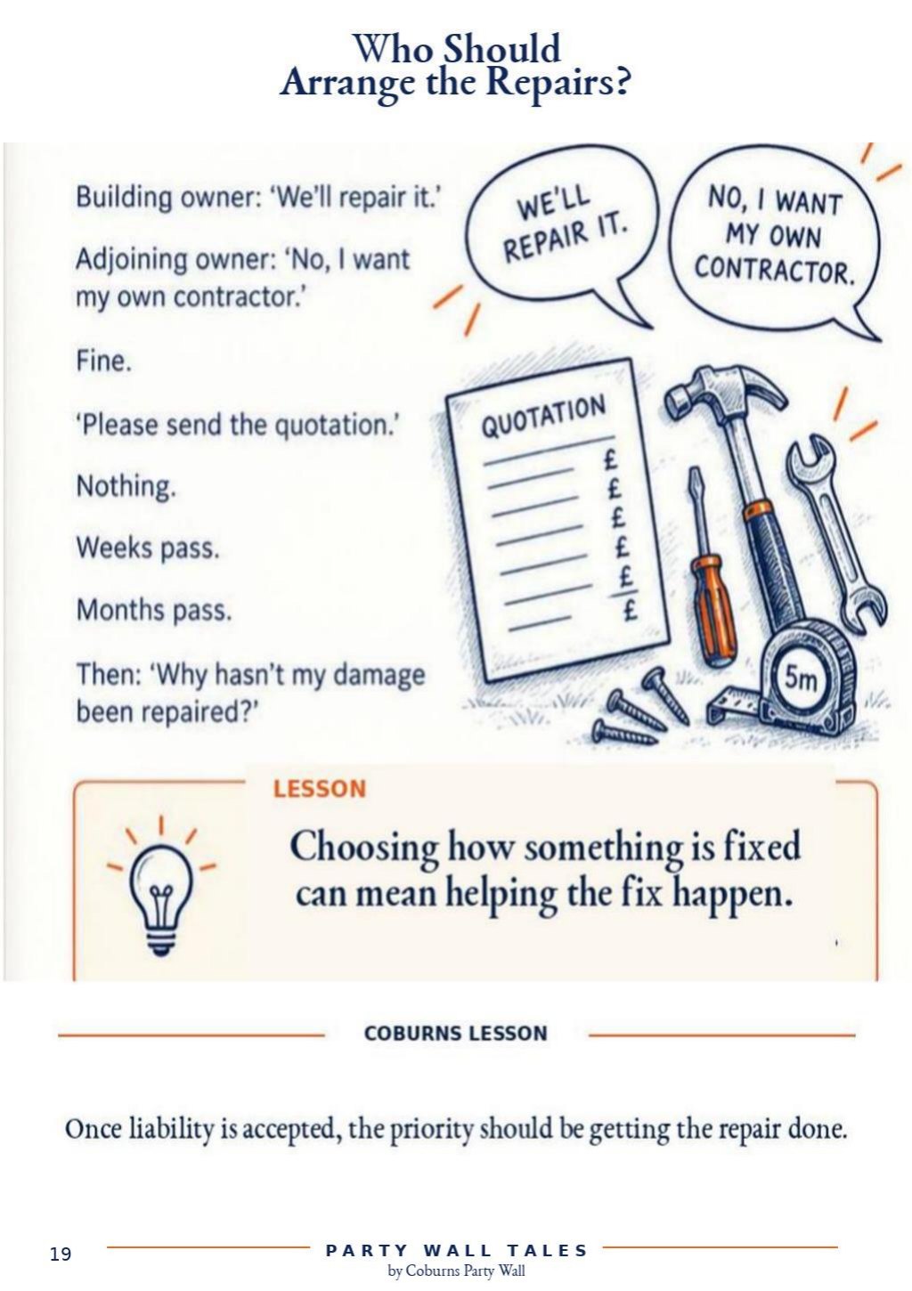 Who Should Arrange the Repairs?